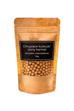 Chrupiące kuleczki słony karmel 50g,sklep cukierniczy Kraków