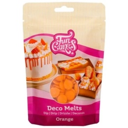 Deco Melts Pastylki Czekoladowe POMARAŃCZOWE 250 g FunCakes,sklep cukierniczy Kraków