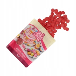 Deco Melts Pastylki Czekoladowe CZERWONE 250g FunCakes,sklep cukierniczy Kraków
