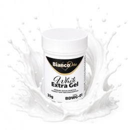 Extra żel biały BIANCO DORO 35g DO DEKORACJI NIEJADALNYCH ZAWIERA e171,sklep cukierniczy Kraków