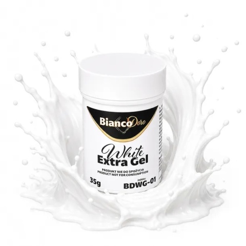 Extra żel biały BIANCO DORO 35g DO DEKORACJI NIEJADALNYCH ZAWIERA e171,sklep cukierniczy Kraków