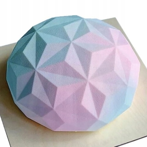 Forma silikonowa do bento cake DIAMENT KOPUŁKA,sklep cukierniczy Kraków