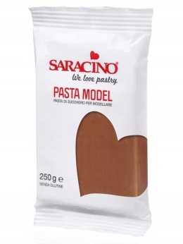 Masa cukrowa do modelowania BRĄZOWY CIEMNY  250g Saracino, sklep cukierniczy Kraków