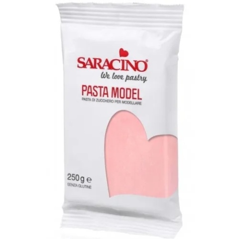 Masa cukrowa do modelowania RÓŻOWY 250g Saracino,sklep cukierniczy Kraków