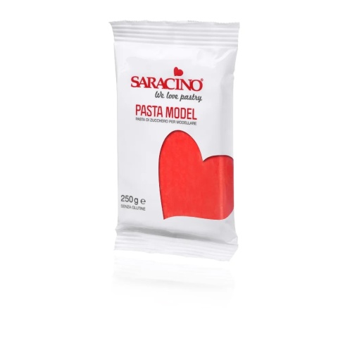 Masa cukrowa do modelowania CZERWONA 250g Saracino,sklep cukierniczy Kraków