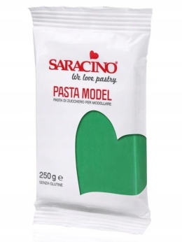 Masa cukrowa do modelowania ZIELONA 250g Saracino, sklep cukierniczy Kraków
