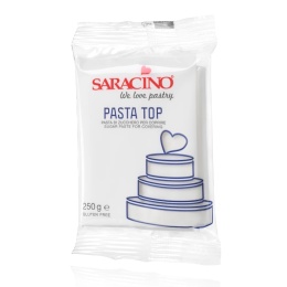 Masa cukrowa do obkładania TOP BIAŁA Saracino 250g, sklep cukierniczy Kraków