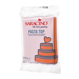 Masa cukrowa do obkładania TOP POMARAŃCZOWA Saracino 250g, sklep cukierniczy Kraków