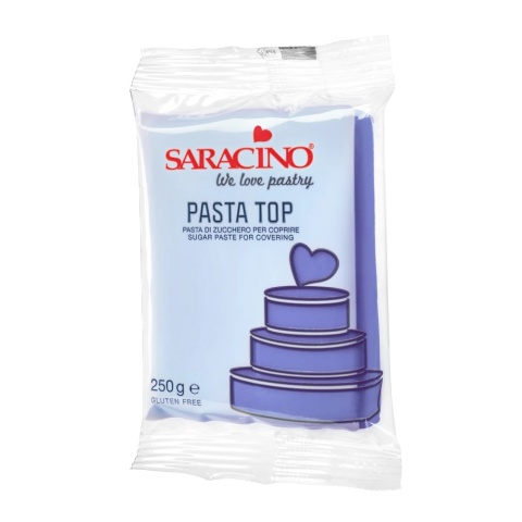 Masa cukrowa do obkładania TOP FIOLETOWA Saracino 250g, sklep cukierniczy Kraków