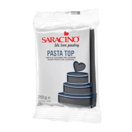 Masa cukrowa do obkładania TOP CZARNA Saracino 250g,sklep cukierniczy Kraków