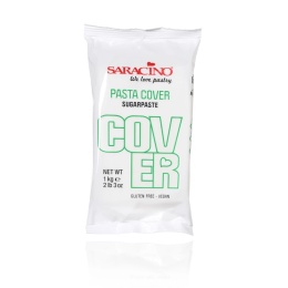 Masa cukrowa do obkładania tortu COVER BIAŁA Saracino 1kg, sklep cukierniczy Kraków